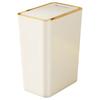9.5L Nordic Trash Can with One-Touch Lid Bin Deodorant Waterproof Dustbin Kitchen Living Room Small Wastepaper Basket