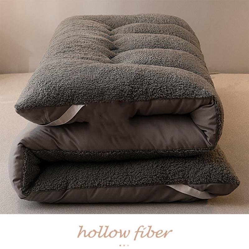 Зимний бархатный домашний спальный коврик с ягненком для спальни, удобная теплая кровать, толстая подушка для студенческого общежития WTEMPO