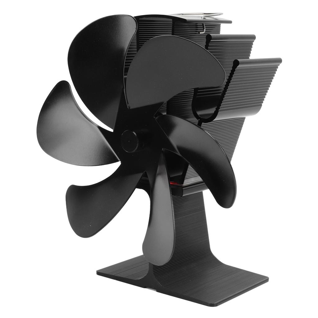 6 Blades Heat Powered Stove Fan Self Starting High Temperature Resistant Fireplace Fan LT385 4