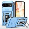 For Pixel 9 Anti-fall Stand Phone Case 2-in-1 Sliding Window All-inclusive Phone Case