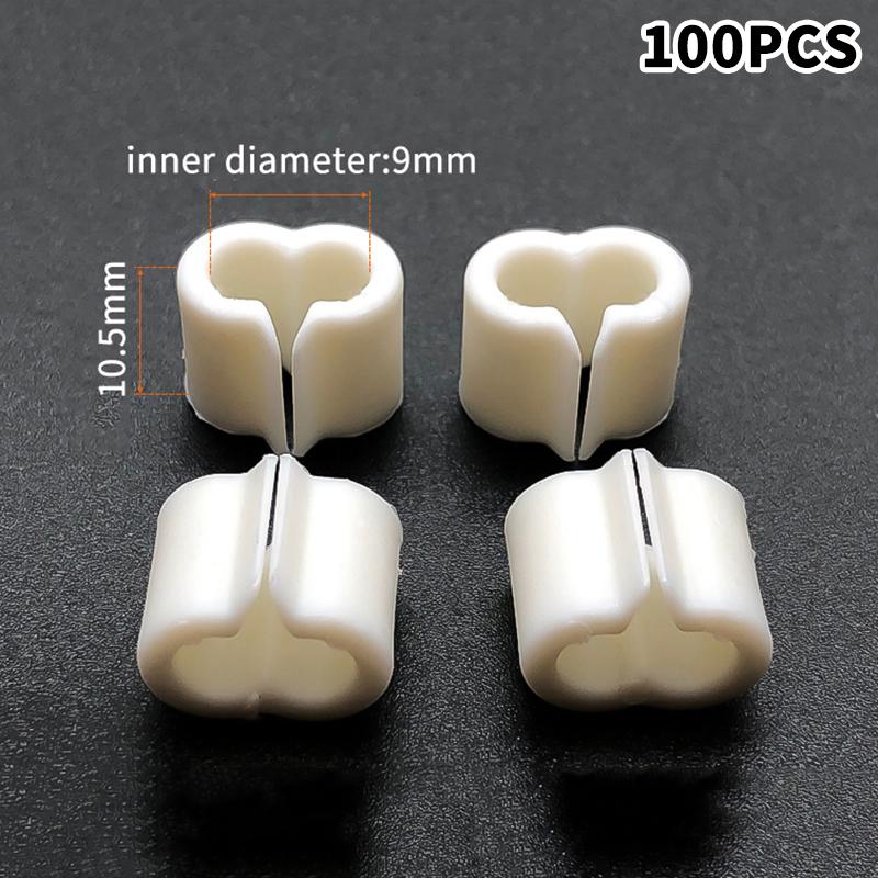 100Pcs Y-Shaped Plastic Connectors - Diy Wire Mesh Fastening Clips For Pet Cage Linking - Shelf Clips