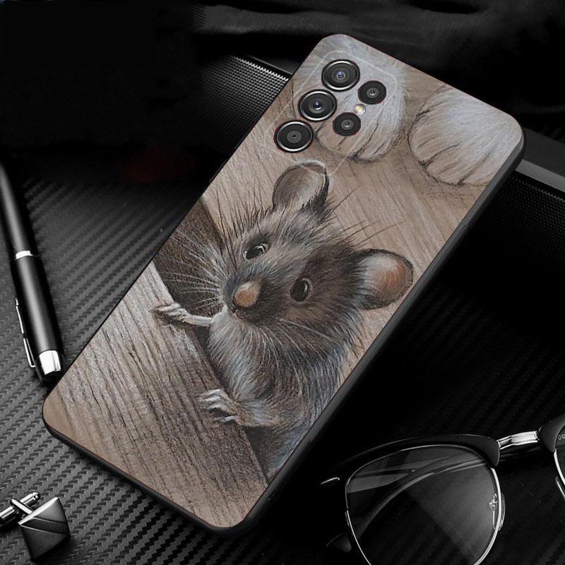 Чехол для телефона с милой мышкой и животным крысой для Samsung S24 S23 S22 S21 S20 Ultra S20 S22 S21 S10E S20 FE S24 Plus