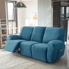 1 2 3 Seater Velvet Recliner Sofa Cover Elastic Split All -Inclusive Sofa Slipcovers Lounge Armchair Covers With Side Pocket