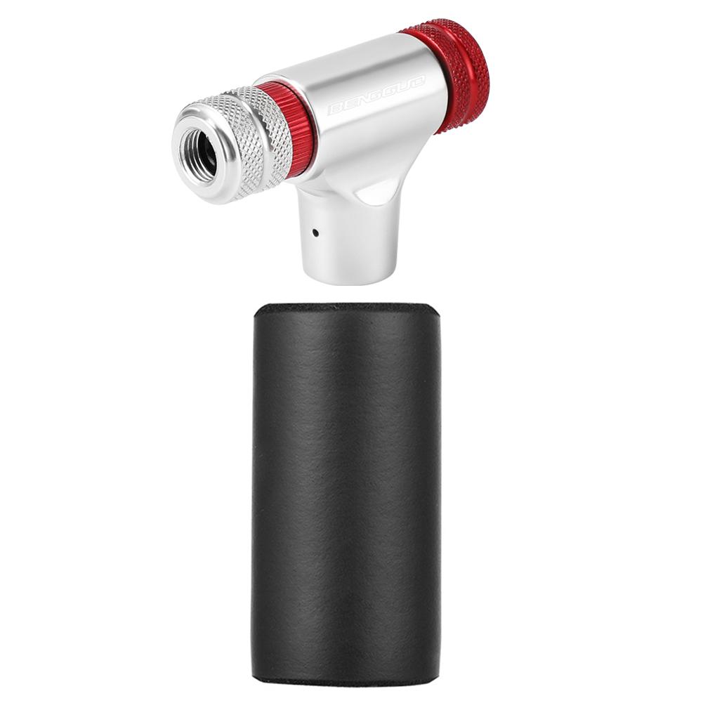 Mini Bicycle CO2 Pump Portable Tire Inflator Aluminum Alloy CO2 Bike Tire Inflator Cycling Accessories Automatic Pump