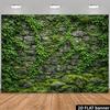 2D Плющ Мох Каменная Стена Фотофон Декор для Вечеринки в Джунглях Ткань