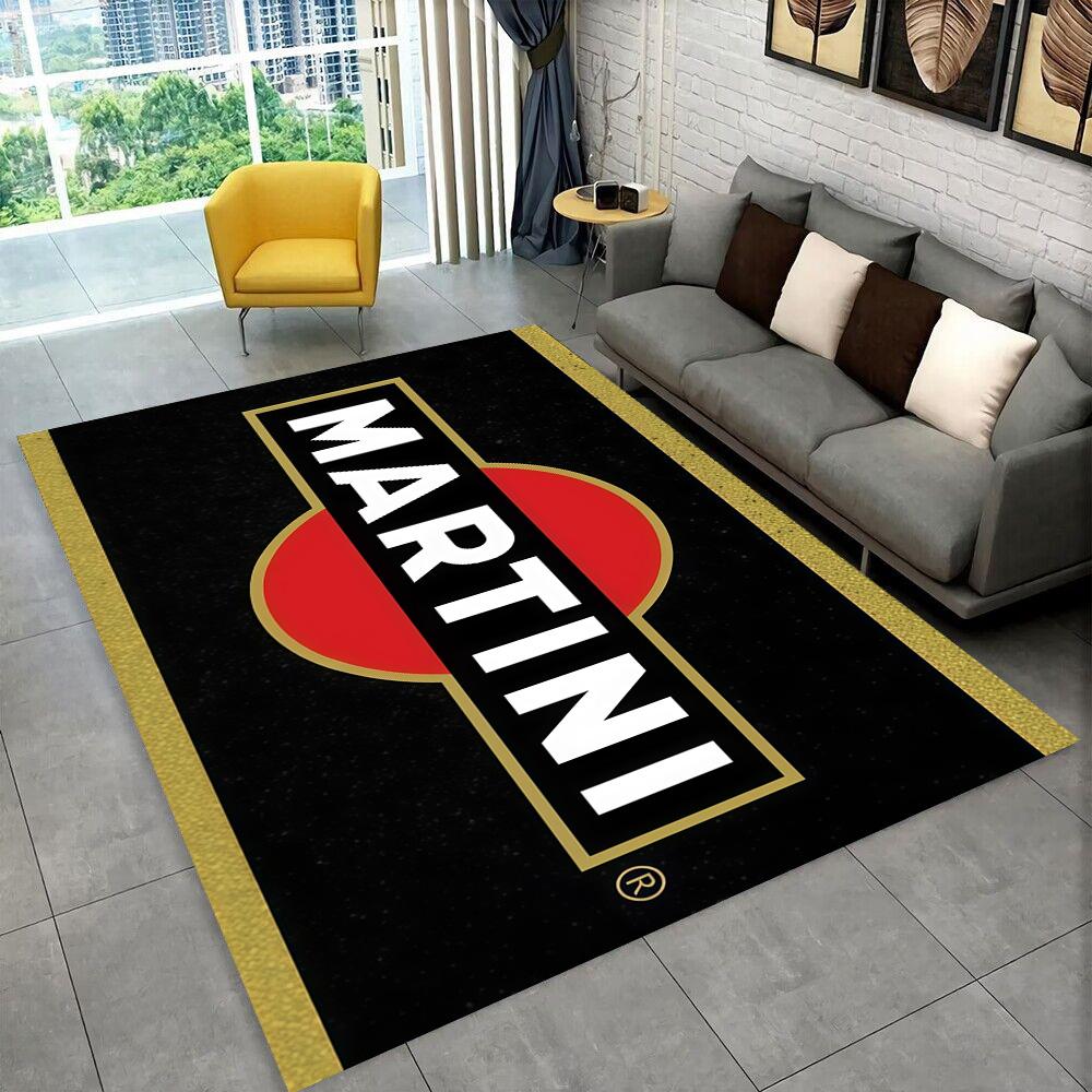 3D Ковер Логотип Гоночного Автомобиля M-Martini Мото Ковер для Дома Гостиной Спальни Дивана Прихожей Декор, Детский Игровой Нескользящий Коврик Подарок