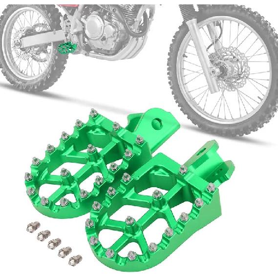 Подножки для питбайка, Подножки для мотоцикла Более широкая педаль для отдыха ног CNC для CRF250F 19-23 XR150L 15-23 HAWK 250 CRF150F CRF230F 03-19 Красный
