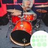 Alasum Damper Pad 12 Piece Set Silicone Drum Pad Green Silencer Sticker Dam Drum Pad Ampossible Pad Наклейка на барабан Overtone Sticker Accessories