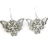 [M4145] - Silver 'Butterflies' Designer Earrings