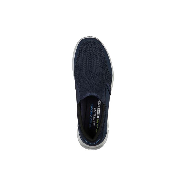 Skechers Кроссовки Equalizer 4.0 из сетчатой ткани, удобные, универсальные, дышащие, легкие, низкие, повседневные, мужские, темно-синие 232017-NVY