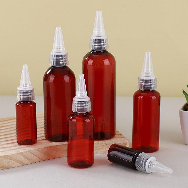 10-100Ml Empty Dropper Bottle Transparent Plastic Refillable Nozzle Dropper With Cap Small Extrusion Bottle Portable Packing