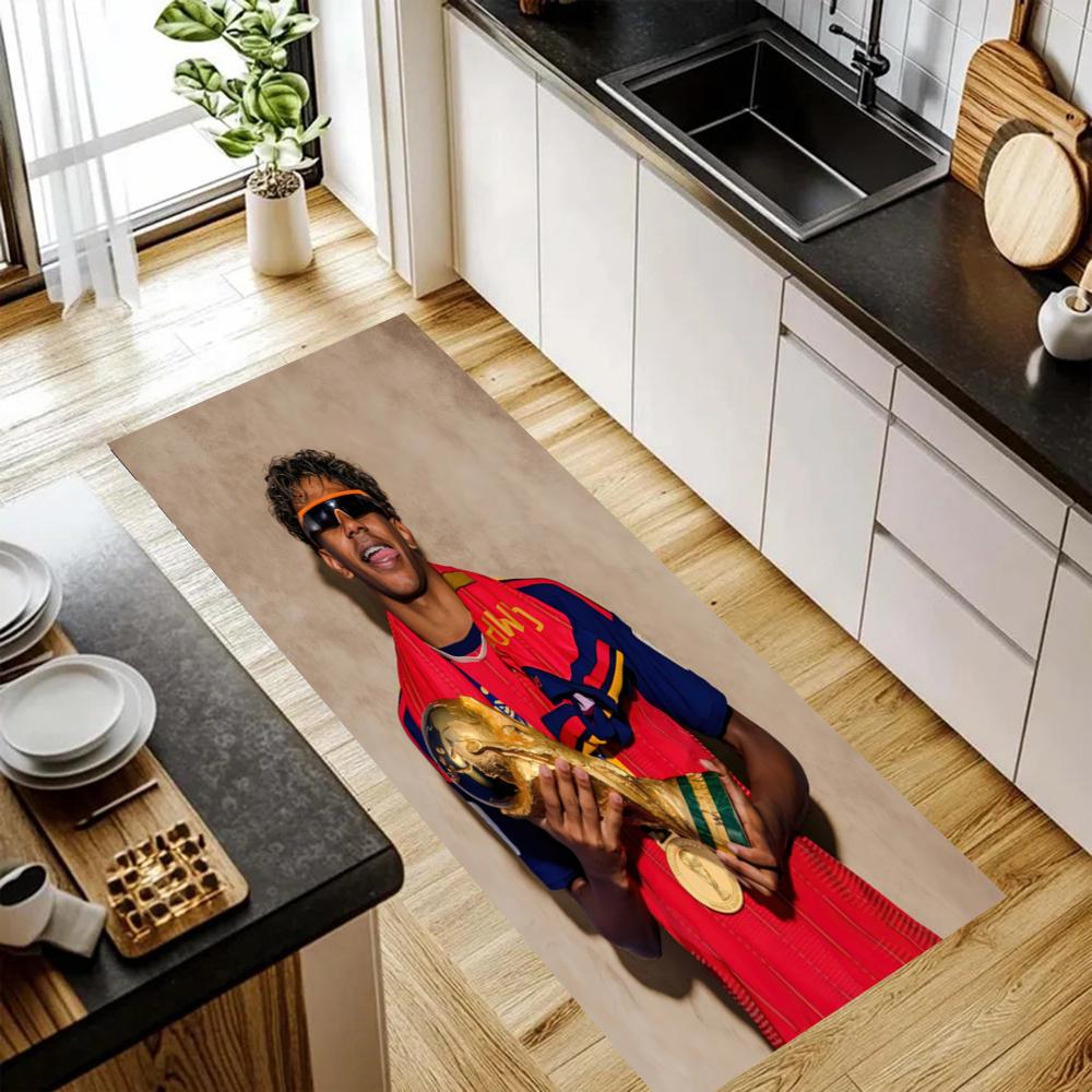 Lamine Yamal Kitchen Mats Durable Bathroom Pads Comfortable Rugs Carpets For Kitchen Home Office Sink Laundry Room Bathroom Decor