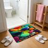 3D Ковер с оптической иллюзией Галька Визуальная иллюзия Придверный коврик Нескользящий Водопоглощающий Коврик для пола для Ванной Комнаты Спальни Гостиной Входного Декора