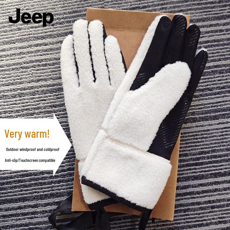 Jeep Women's Touchscreen Fleece-Lined Winter Outdoor Gloves
