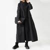 2023 Spring Fashion: Loose Large Size High Collar Long Sleeve Dress for Women