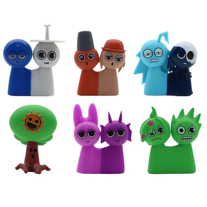 Incredibox 12 шт. Sprunki 3 Фигурки Мутантов-Сиамских Близнецов Игровая Кукла Периферийная Модель