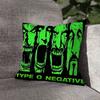 Зеленая наволочка Т-образной формы O N-Negative для декора дивана, автомобиля, офиса, комнаты, наволочка с принтом, Декорации и Защитная наволочка