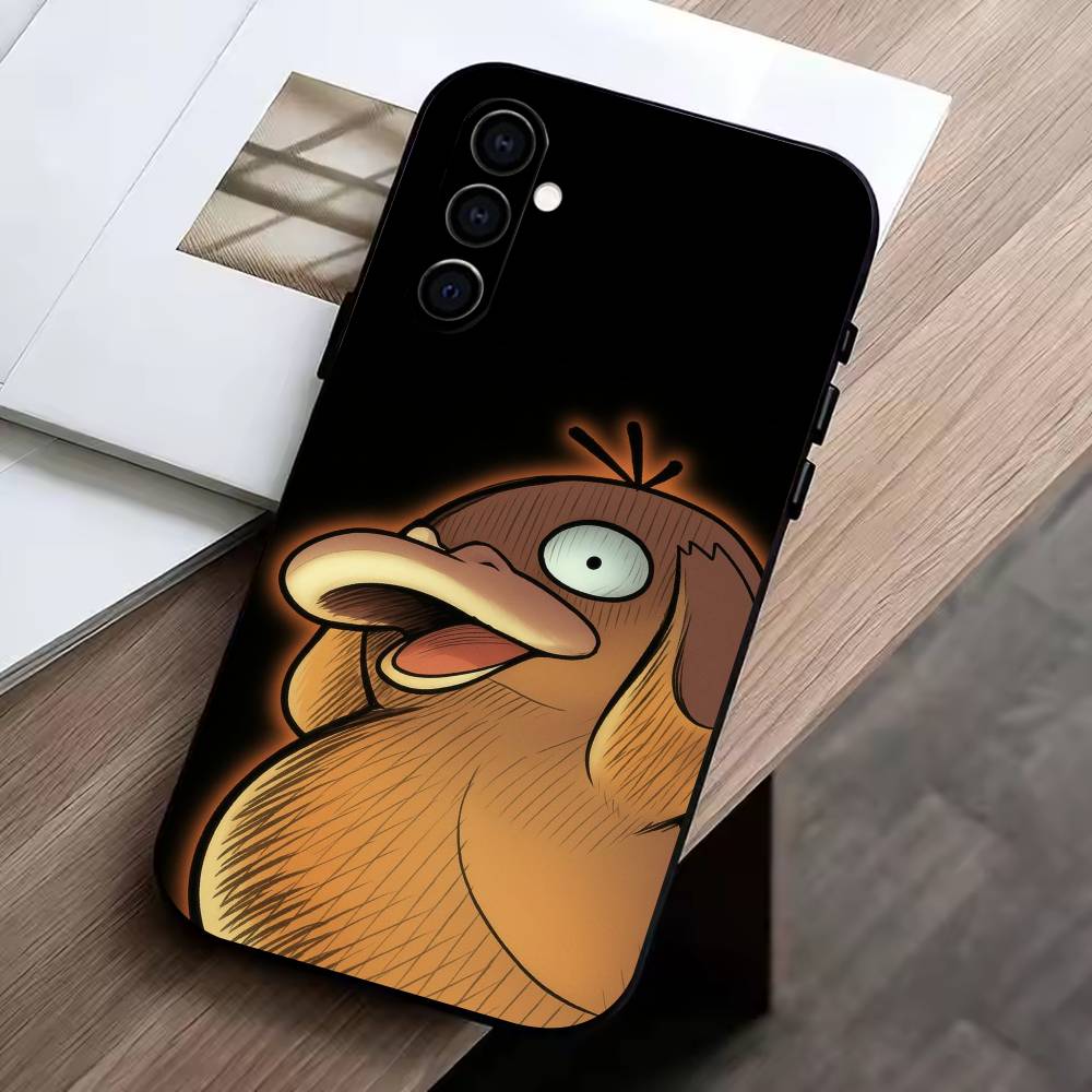 Cool-P-duck Phone Case Black Silicone Soft For Samsung Galaxy A73,A72,A71,A70,A53,A52,A51