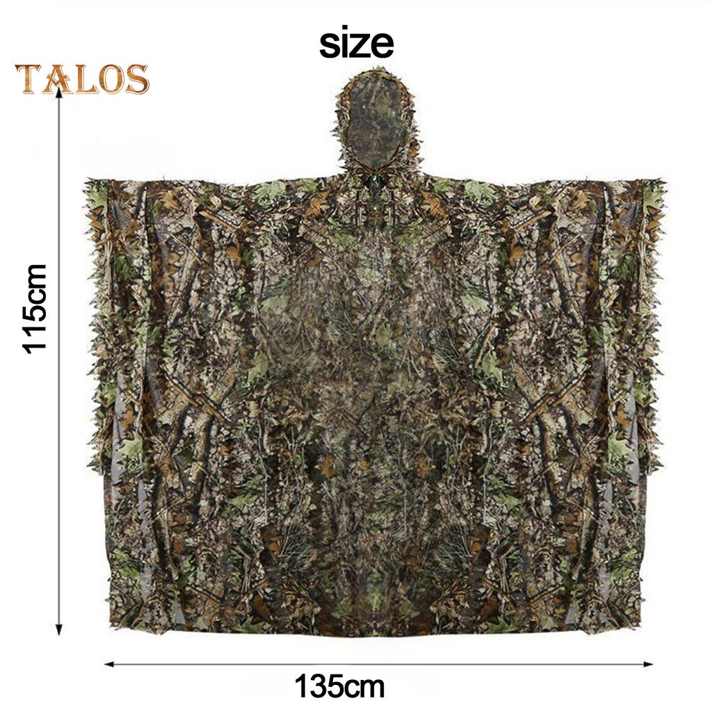 TE Hunting Clothes 3D Maple Leaf Sniper Coat Bionic Camouflage Clothing Jacket for Shooting