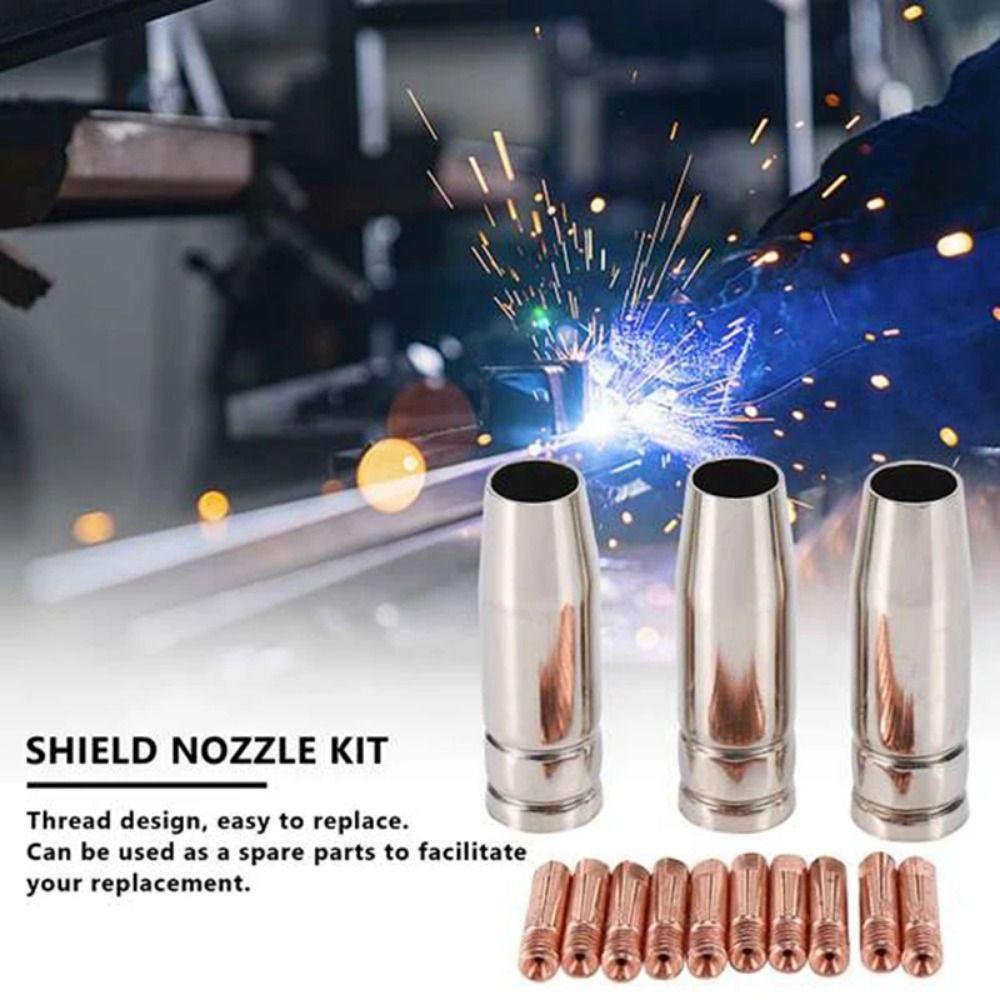 Durable Welding Nozzle Contact Tips Welding Shroud Nozzle Tip Hot Air Welding Torch