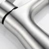 Single Hole Single Lever Basin Sink Faucet Brushed Stainless Steel Cold Hot Mixer Water Saving Bathroom Tap