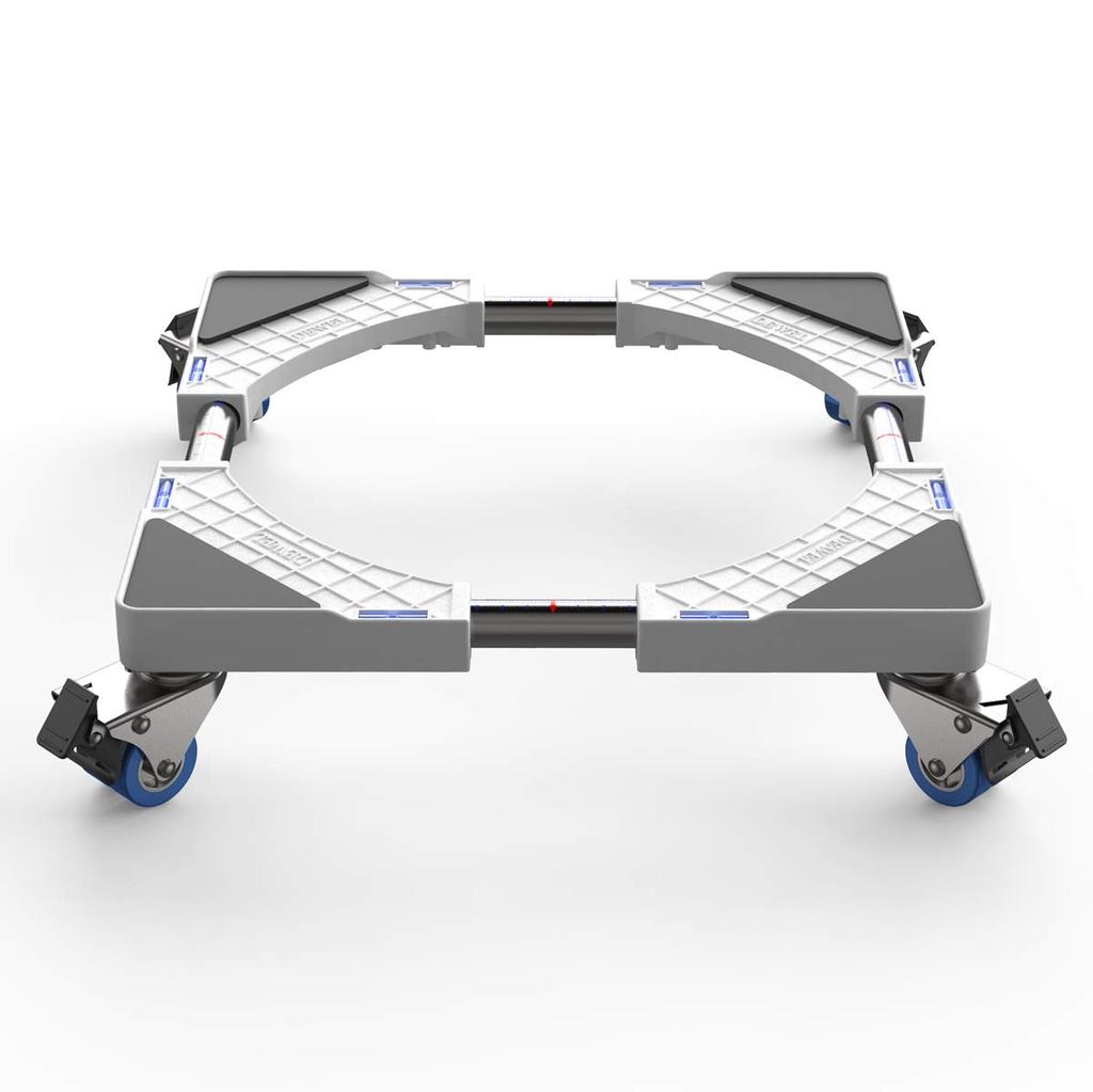 Washing Machine Stand DEWEL Refrigerator Stand with Casters Washing Machine Pan Drain Pan Moving Tool 360 Degree Rotation with Scale Load 300kg