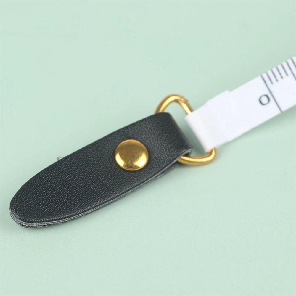 Portable Retro 1.5m Measure Ruler Mini PU Leather Tape Measure Centimeter Inch Roll Tape