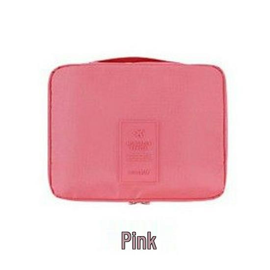 Женская большая водонепроницаемая двухслойная косметичка из ткани Оксфорд для путешествий