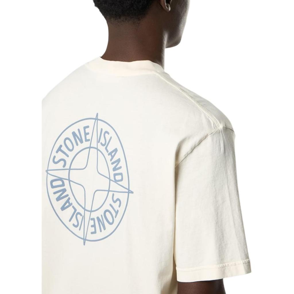 STONE ISLAND Мужская футболка с коротким рукавом и круглым вырезом с принтом компаса L1S152100001S0284-V0093