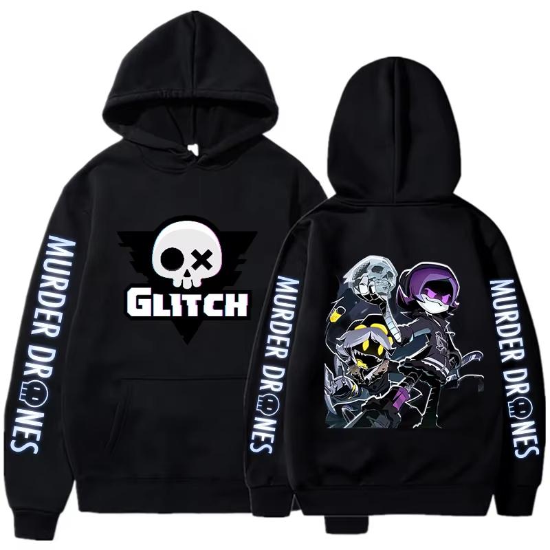 2026 Hot Murder Drones Vintage Harajuku Hooded Sweatshirts Unisex Hip Hop Casual Streetwear Hooded Fashion Sweatshirt Loose Cozy and Versatile