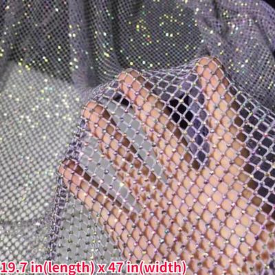 50x120 см Сетчатая ткань с блестками и стразами Эластичная сетчатая ткань Отделка Пришивная Платье Костюм DIY Швейное рукоделие Швейные принадлежности для платьев Новинка