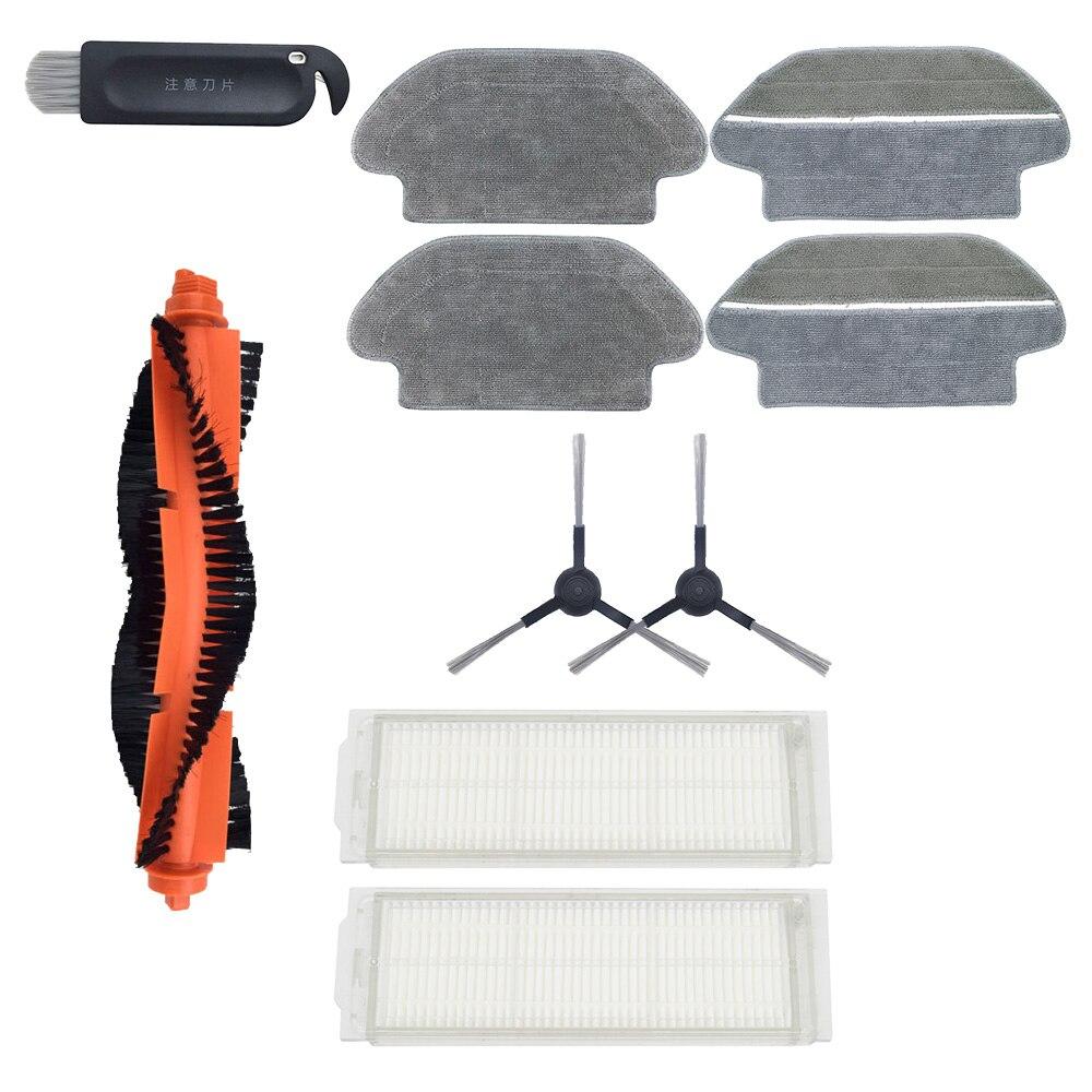 Основная щетка Hepa-фильтр, боковая щетка, ткань для швабры для робота-пылесоса xiaomi STYJ02YM Conga 3490 Viomi V2 PRO, фильтр V-RVCLM21B