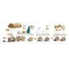 Decoration Gifts Cute Wooden Mini Train Cute Wooden White Mini Train Ornament Gifts Toys Kindergarte