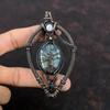 Tree Of Life Labradorite Pendant Copper Wire Wrapped Pendant Rainbow Moonstone Copper Jewelry Gemstone Pendant Handmade Jewelry Gift For Her