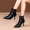 Fashion Zip Woman Short Shoes Spring Autumn Waterproof Heeled Booties Fashion 2025 Large Size Warm Hot New In Pu Ankle Boots for Women