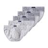 5 штук Модное мужское дышащее нижнее белье трусы хлопок брифы боксеры с принтом трусики L XL 2XL 3XL 4XL 5XL