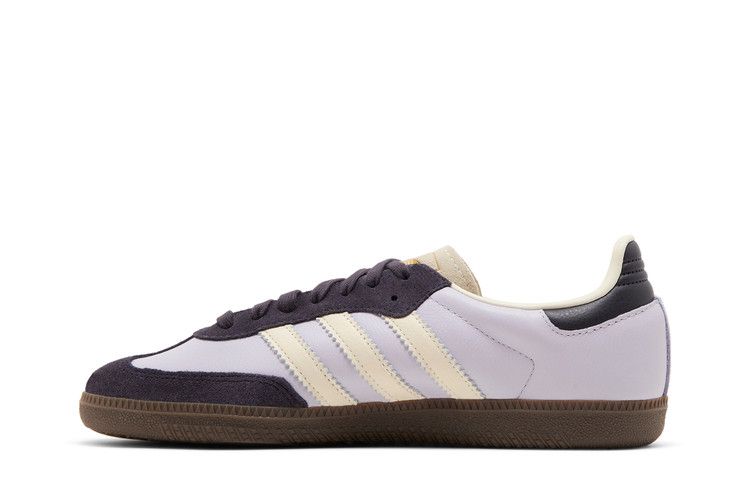 Женские кроссовки adidas Samba OG Silver Dawn Aurora Black (Женский) Серебряный рассвет/Кремово-белый/Черный аврора