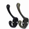 Coat Hook 6 Pieces Vintage Metal Coat Hooks Coat Rack Retro Hook For Hat Clothes Wall Hooks With Bronze Screws One Size - PJ