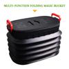 18 л Автомобильный резервный багажник Складной ящик для хранения Выдвижной ящик для хранения Ведро для инструментов Ведра для рыбалки на открытом воздухе Держатель для мусора в автомобиль