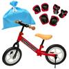 Велосипед DABADA Run для детей от 2 до 5 лет, Велосипед-обертка, Детский без педалей, Подставка, Баланс, (Красный + Включено)
