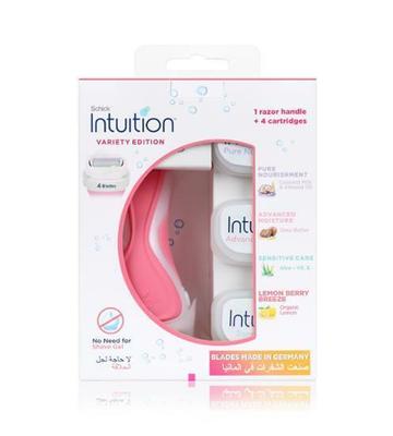 Специальный набор Chic Intuition Variety (Сменные лезвия Lemon Berry 3 шт. + Натуральные сменные лезвия 3 шт.)