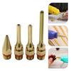 Ремонтный комплект для распылителя клея, 4 размера медных насадок, защита от протечек, сменная деталь для инструментов для поделок и ремонта