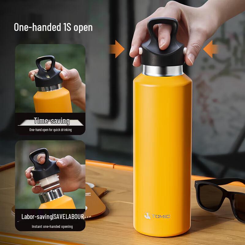 Temeike Hermes Orange Insulated Stainless Steel Water Bottle
