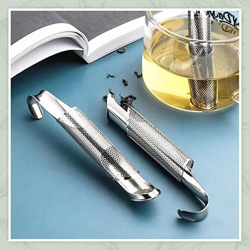 Home Long Tea Infuser Maker Mate Teaspoon Household Design Metal Filter Steel Bar. Pipe Stainless Brewer Accessories Sieve