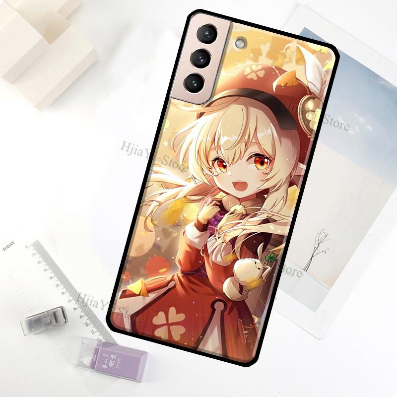 Чехол для телефона Genshin Impact Клее для Samsung Galaxy S23 Ultra Note 20 10 S9 S10 Plus S20 S21 FE S22 Ultra