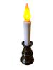 Sun Magokoro Electric Candle, LED, for Buddhist Altars, Flame-Like Flickering (Brown (Large))