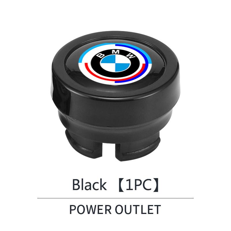 hrlcu10 Car Cigarette Lighter Cover Button Protective Case Anti Dust Cap Decoration For BMW 50th Anniversary 1 3 5 7 series E83 F16 E70