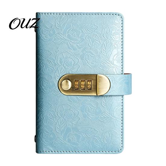Small Business Cash Receipt Holder Organizer Book with 3-Digit Combination Lock, Durable PU Leather Money Personalized Security Wallet Storage Wallet,