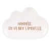 [A1814] - White 'Nuage' Ceramic Soap Dish - 10 Cm
