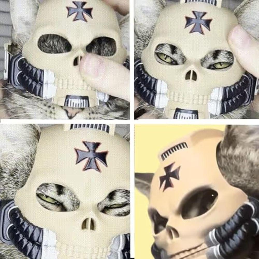 Retro Style Cat Shaped Ornament Gothic Style Cat Helmet Cool Gothic-style helmet New Arrival